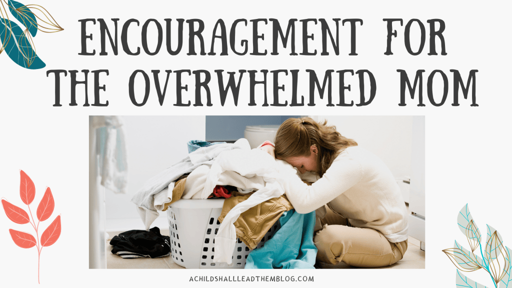 Encouragement for the Overwhelmed Mom - A Child Shall Lead Them-Finding ...